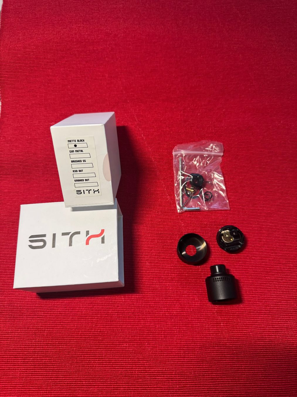 Autres tabacs: Vaperz Cloud - Dripper Sith RDA   Matte Black – Neuf (Voir description) à Allschwil par Buexe