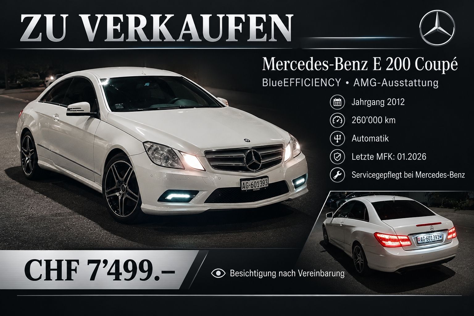 Mercedes-Benz Automobili: Mercedes-Benz E 200 AMG BlueEFFICIENCY – Usato da Schönenwerd venduto da dom_npd2