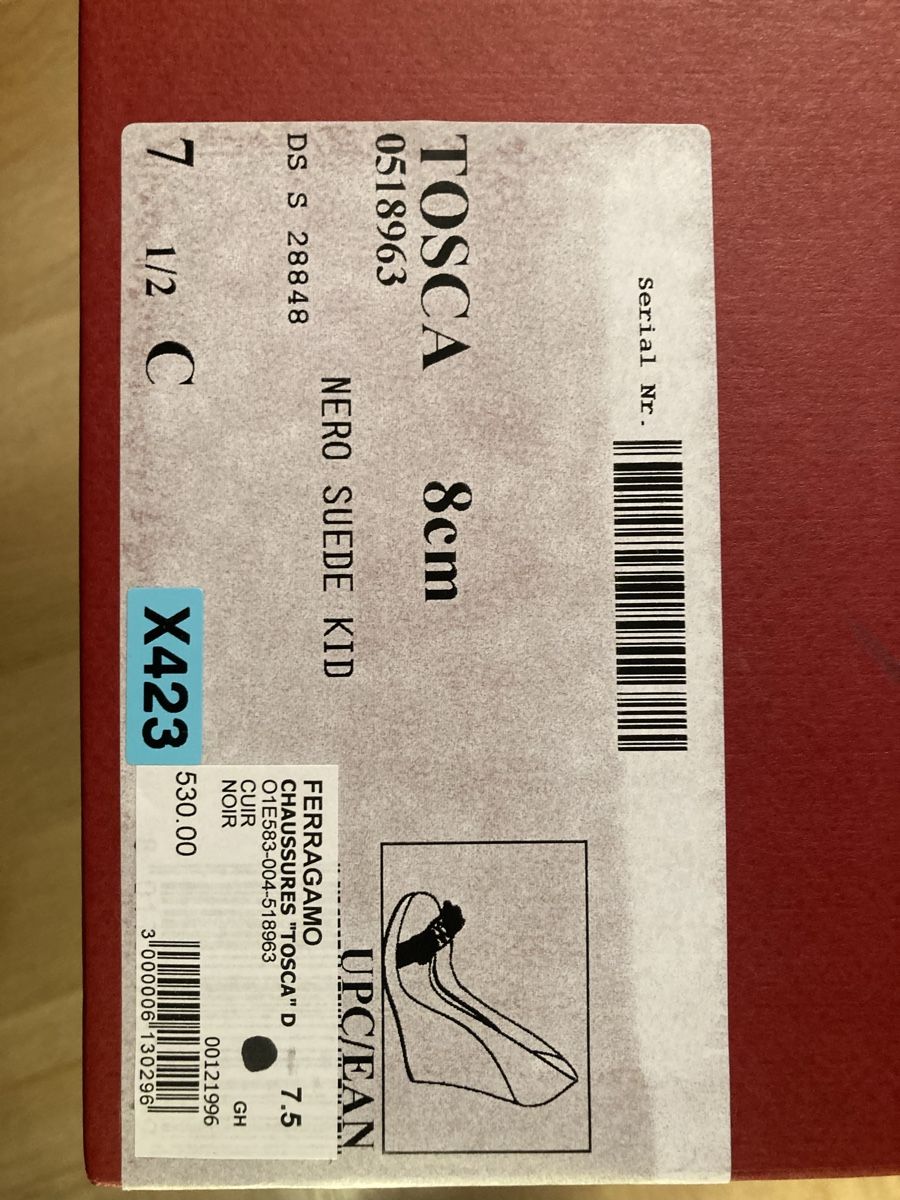 Salvatore Ferragamo Scarpe da donna: Ferragamo Wedges Black Suede Size 7.5C – Usato da Zürich venduto da Maki333 5