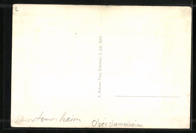Cartoline postali: Oberstammheim, Fachwerkhaus mit Scheune – Usato da Berlin venduto da bartko-reher 1