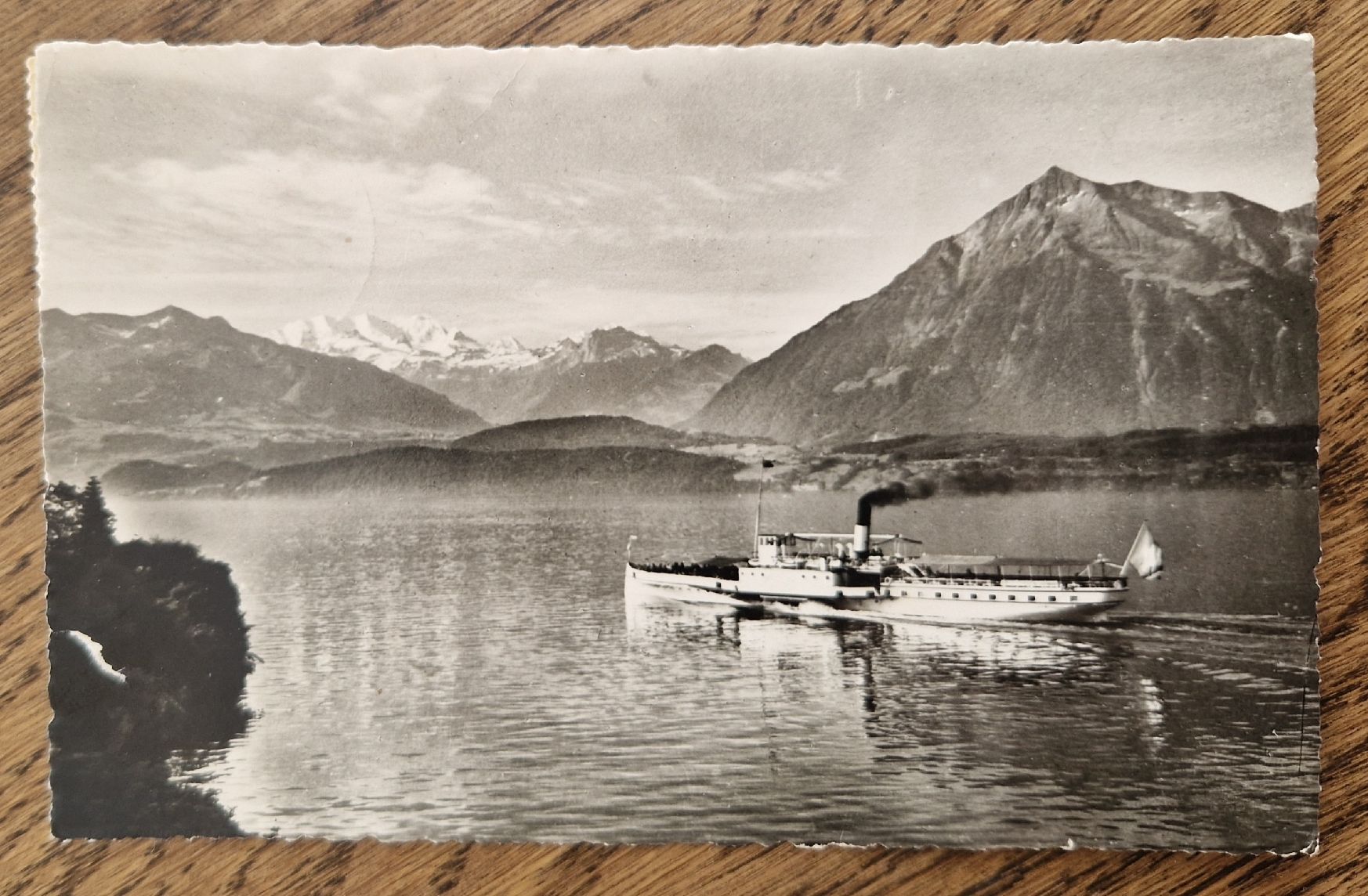 Ansichtskarten: Dampfschiff Thunersee 1951, n. Hannover – Gebraucht aus Ebikon von Donar50