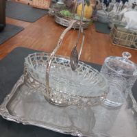 Mega Trio : Anbiete Schale / Glas Dose / Plateau
