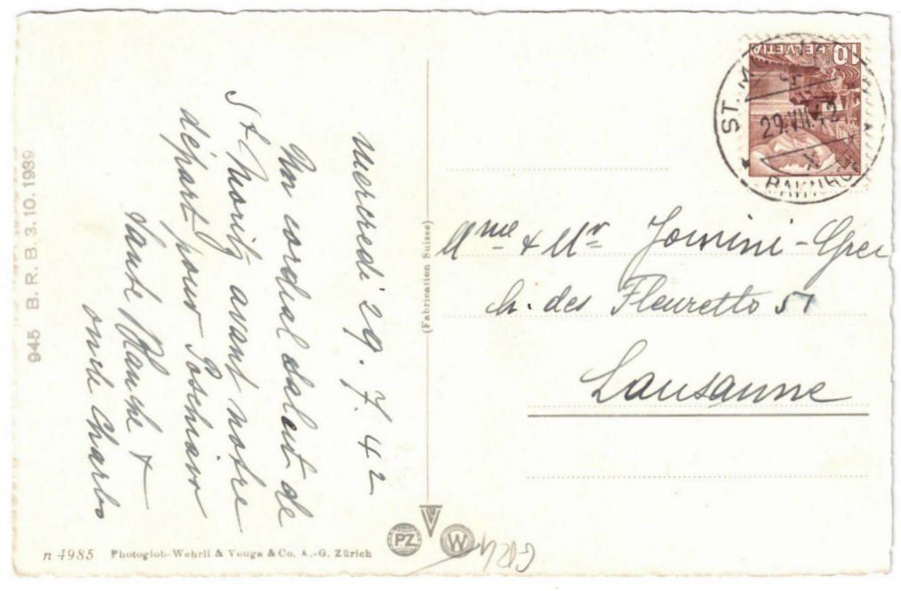 Cartoline postali: St. Moritz - Standseilbahn Muottas Muragl Bergstation – Usato da Binningen venduto da Mountainrider 1
