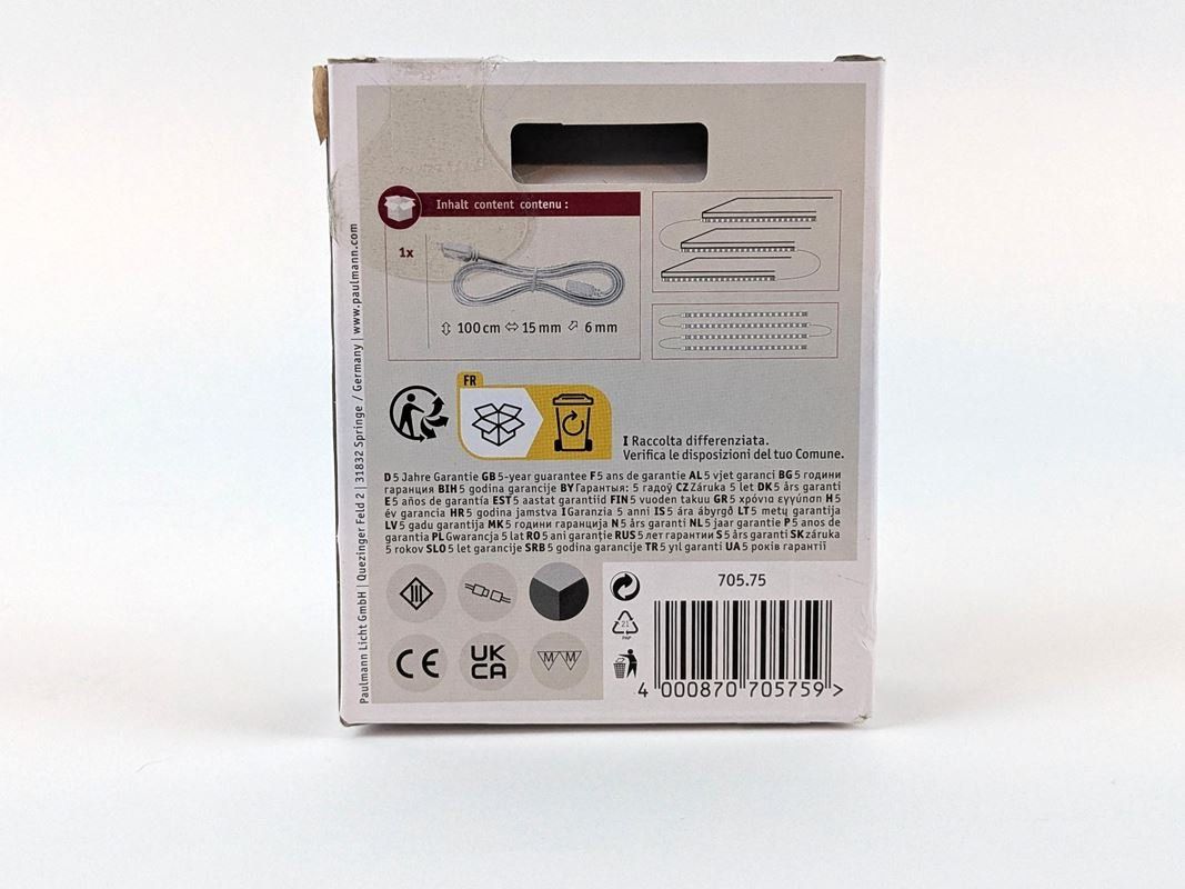 Paulmann Cavi: PAULMANN MaxLED Flex Connector 100 cm – Nuovo (secondo la descrizione) da Thun venduto da Restwert_Thun 2