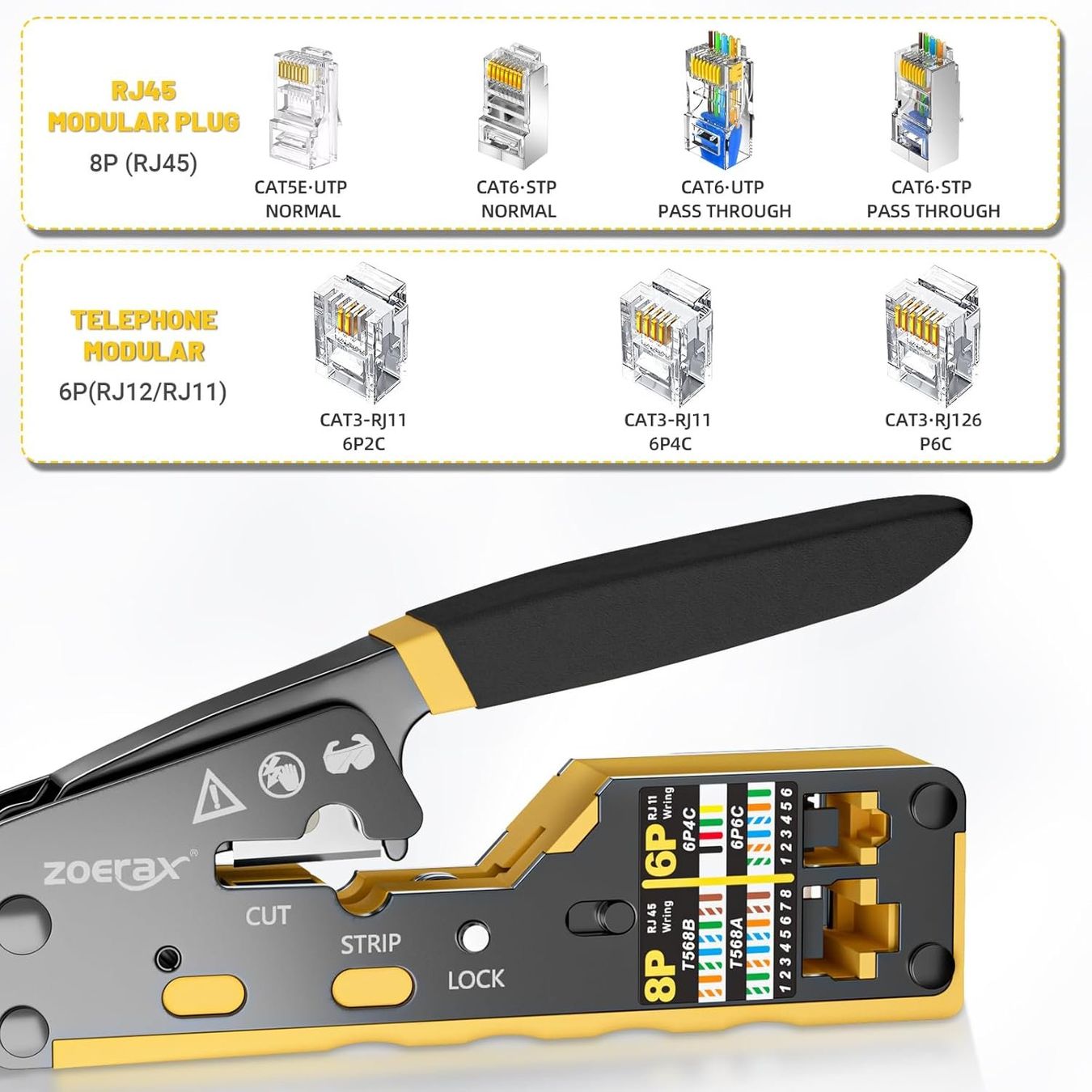 Alle Werkzeuge: Profi RJ45 Crimpzange – Neu und originalverpackt aus Châtelaine von topshop.switzerland 4