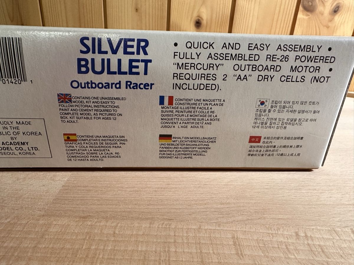 Modellbausätze & Standmodelle: Modellbau Set Rennboot Silver Bullet OVP Retro 80er – Neu (gemäss Beschreibung) aus Jona von Michi8645 1