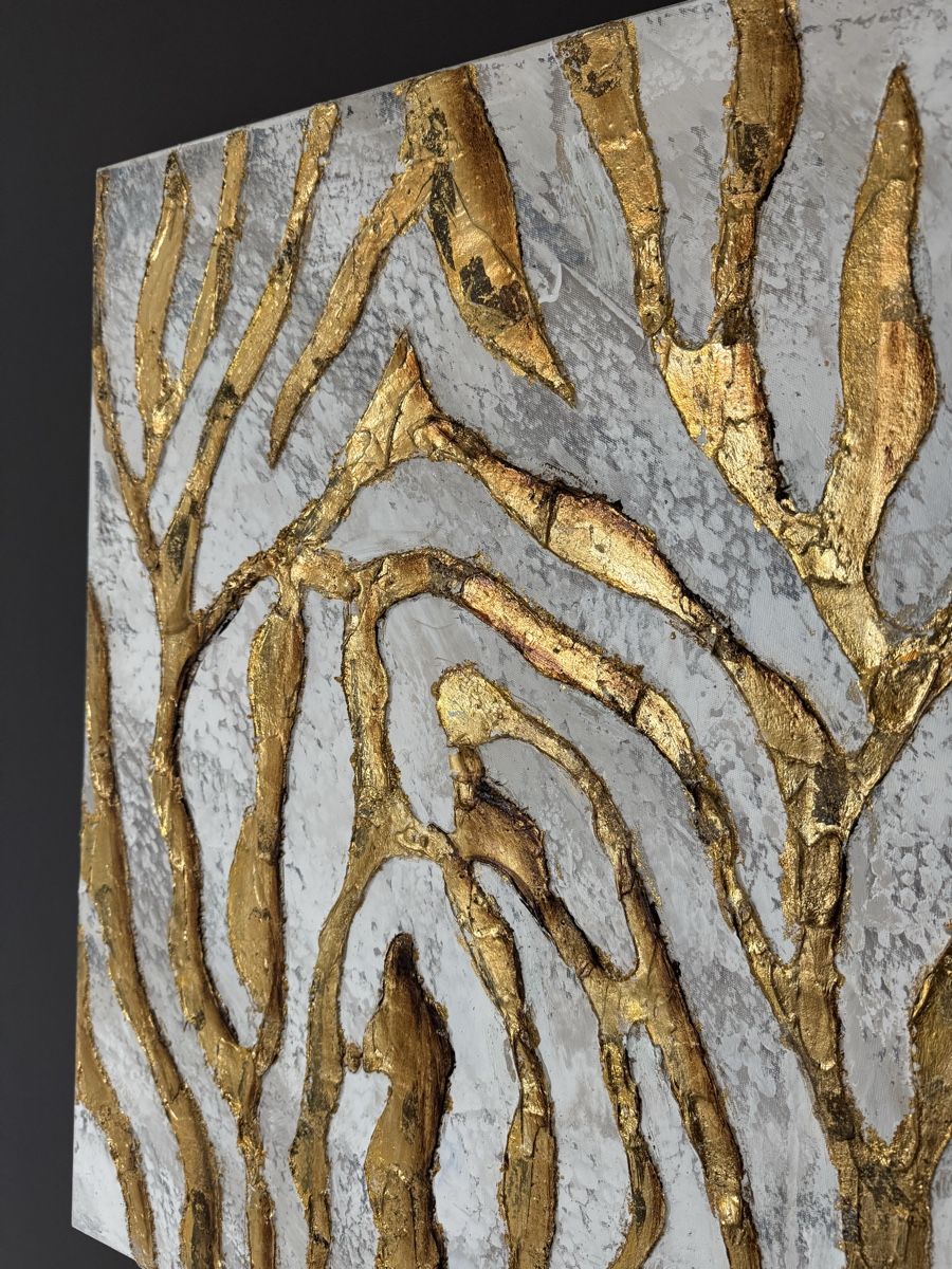 Dipinti: Handgemaltes Gemälde 'Golden Zebra' 100x75cm – Nuovo (secondo la descrizione) da Wädenswil venduto da Cedric87 2