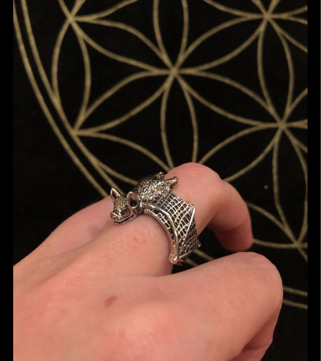 Anelli: Gothic Fledermaus Ring, Halloween – Usato da Luzern venduto da Fledermaus82 3