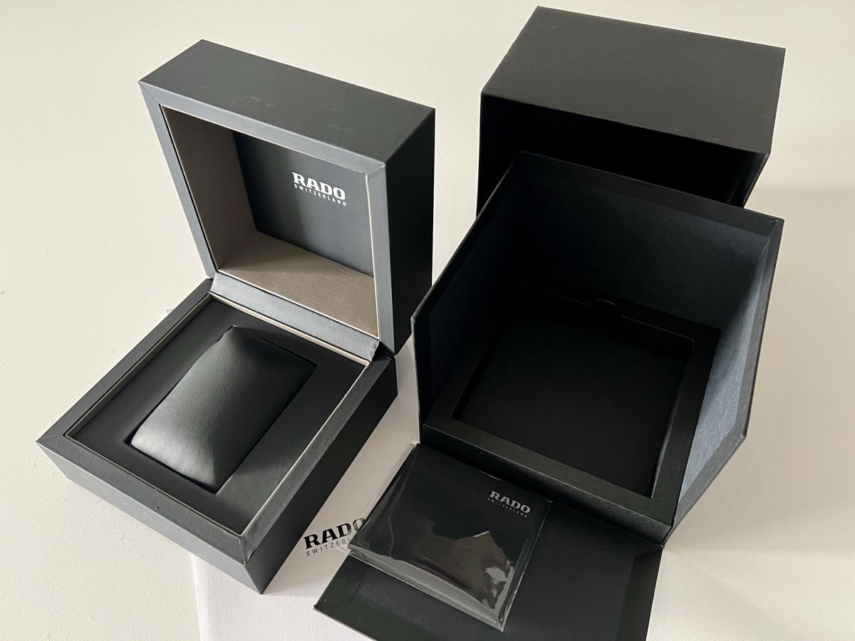 Rado Uhren: RADO current standard black watch box, 2020’s – Neu und originalverpackt aus Mont-sur-Lausanne von vmi_ym5l
