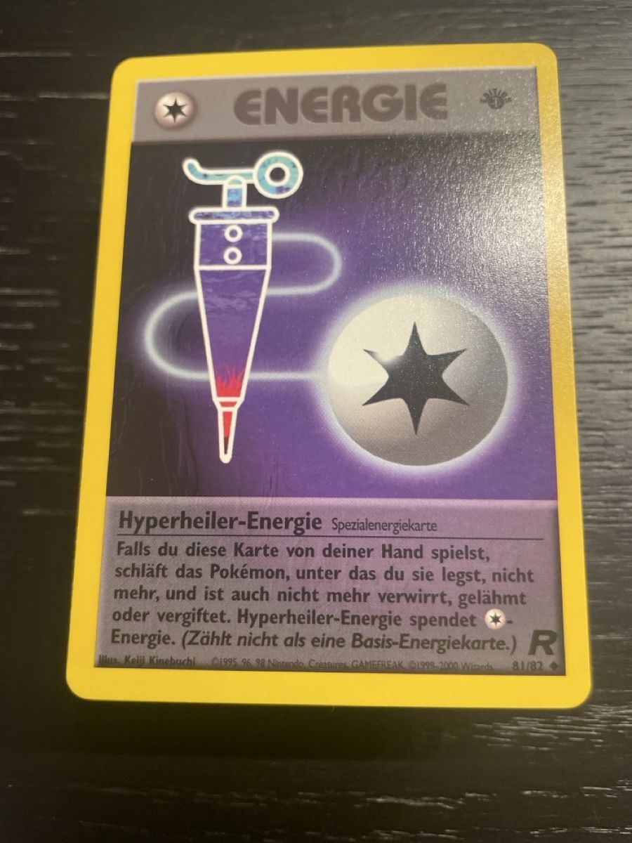 Pokémon Cartes à collectionner: Pokemon Energie Hyperheiler Rocket Trainer 81/82 1. edition – D'occasion à Hugelshofen par Suimosa