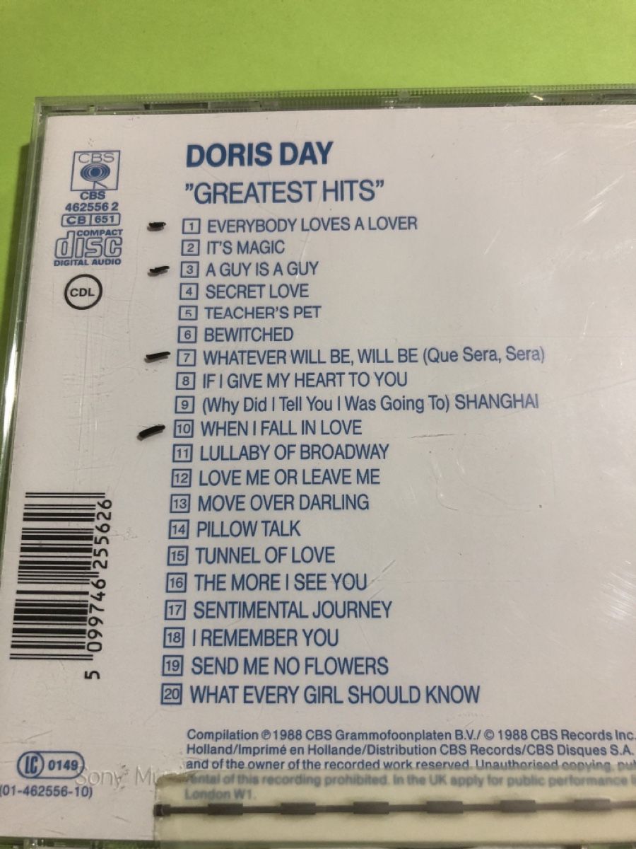 CD: Doris Day - Greatest Hits – Usato da Flaach venduto da rubo7 1