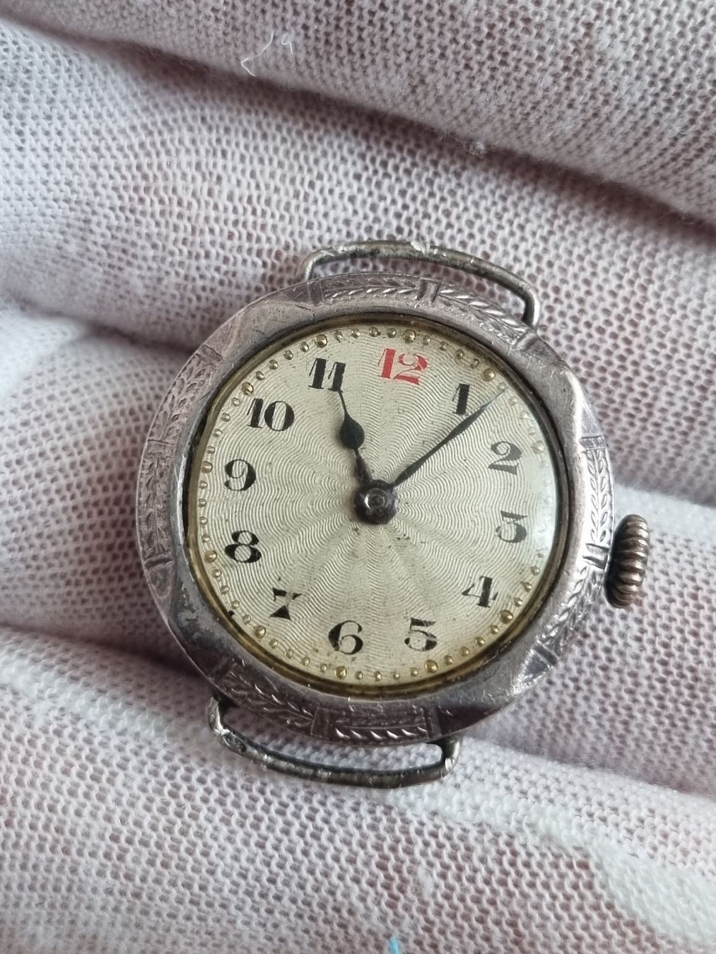 Orologi: Handaufzug Uhr Silber – Usato da Schaffhausen venduto da Leveron13 3