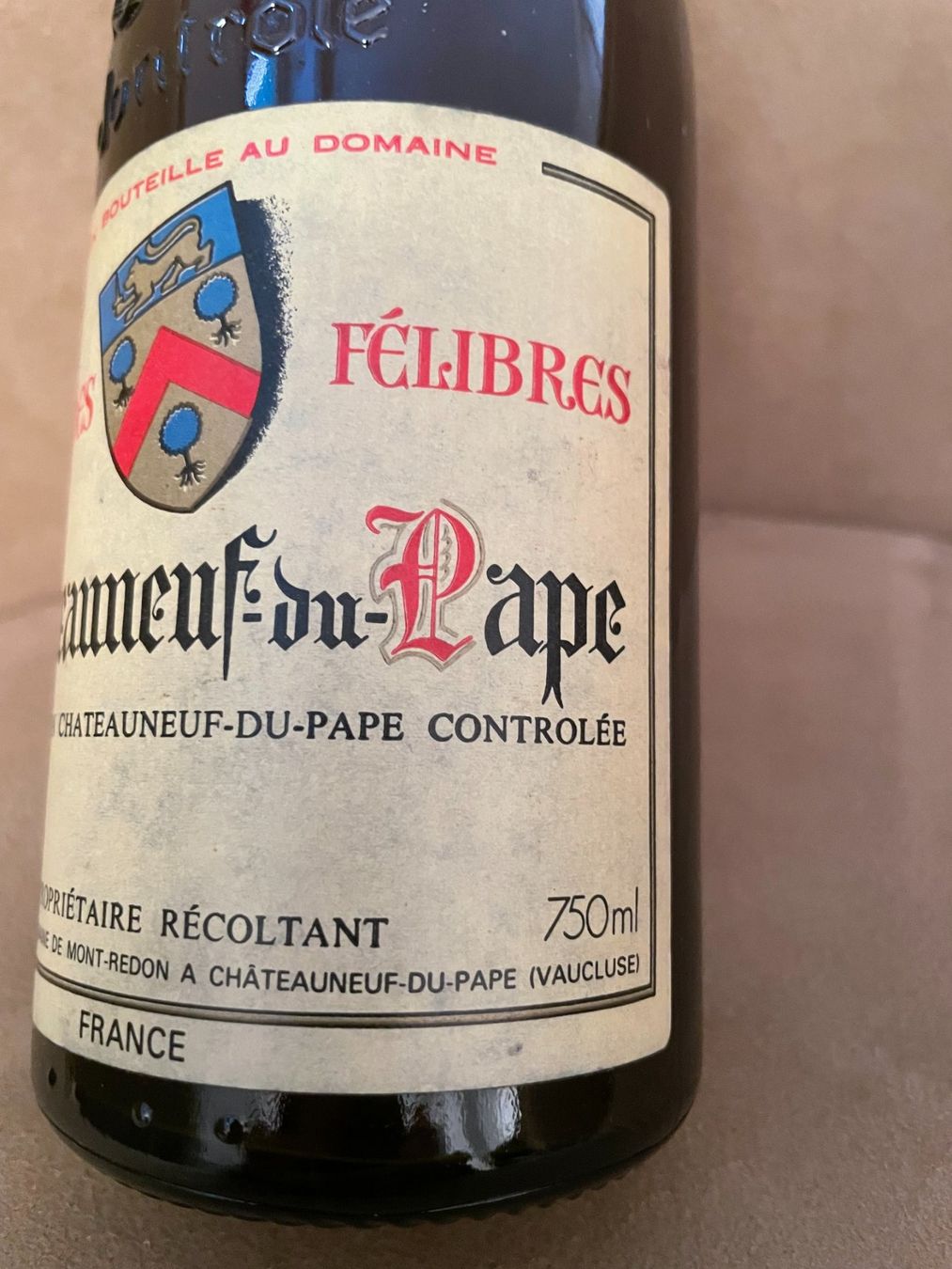 Vino: Chateauneuf du Papè 1984 ungeöffnet – Nuovo (secondo la descrizione) da Zürich venduto da loriana 2
