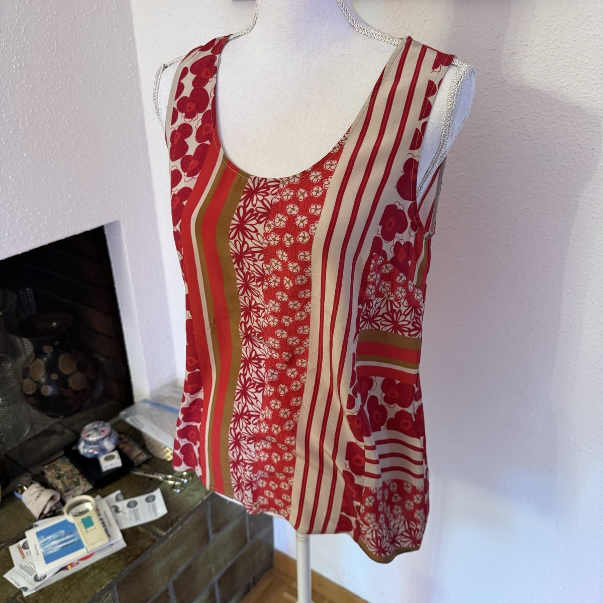 Top: ROSSO35 Design Sommer Top 100% Seide gr.36 – Nuovo (secondo la descrizione) da St. Gallen venduto da mania03 1