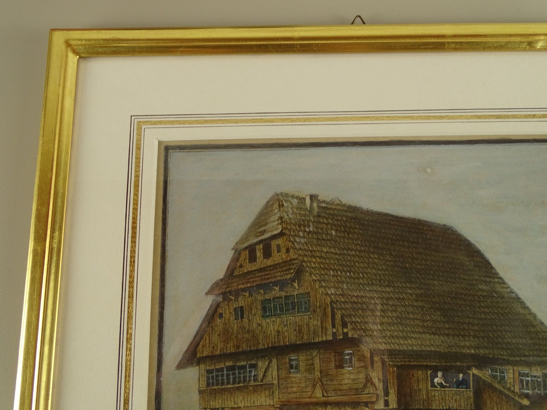 Incisioni: WÄDENSWIL, GEMEINDEHAUS, LITHOGRAPHIE UM 1830 – Usato da Grüningen venduto da Kartensammler 4