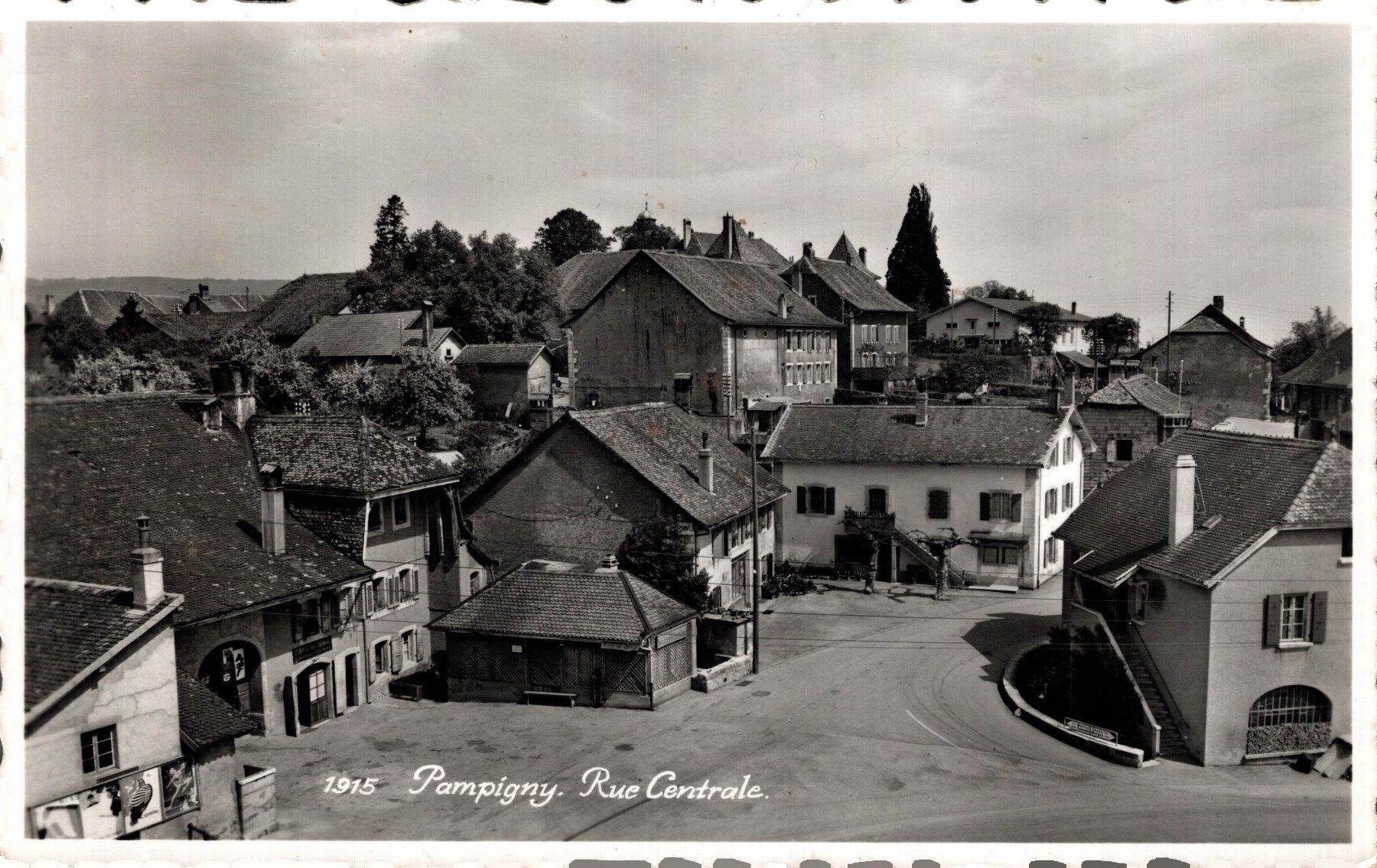 Ansichtskarten: Pampigny. Rue centrale – Gebraucht aus Bronschhofen von Astore