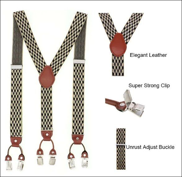 Altro in  Abbigliamento & Accessori: Hosenträger, Y-Form mit 6 Clips – Nuovo e nell'imballaggio originale da Burgdorf venduto da XJ6