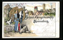 Litho Ganzsache PP27C51 /02: Ravensburg,