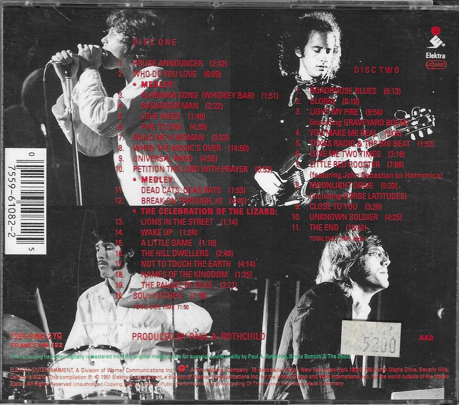 CDs: The Doors 2 CD's - In Concert – Gebraucht aus Savagnier von Ne2065 1