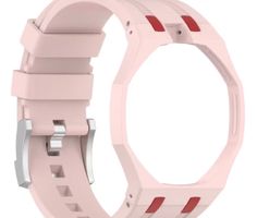 Bracelet silicone rose deux tons pour Royal Pop Otto Rosso