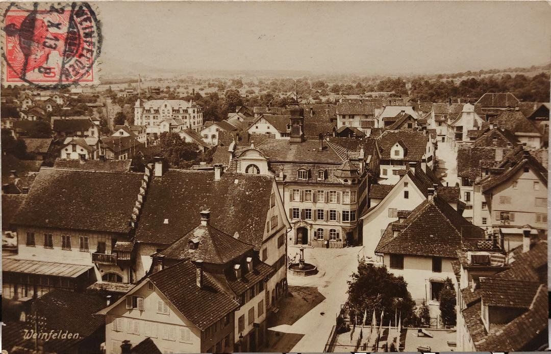 Cartoline postali: WEINFELDEN - 1913 – Usato da Delémont venduto da Domdom1