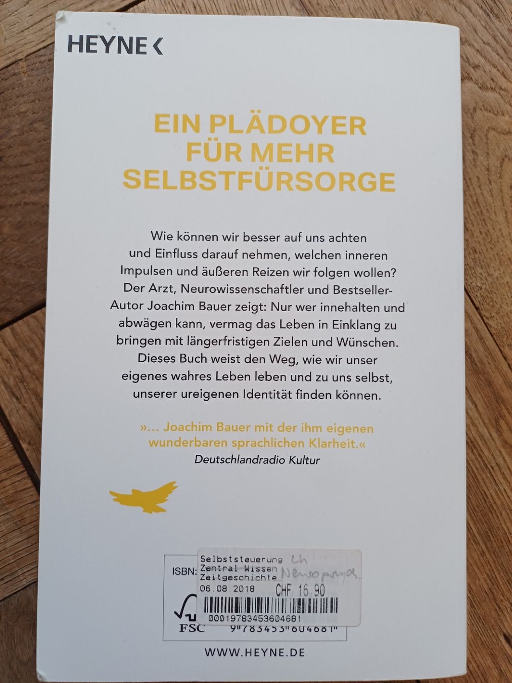 Libri: Joachim Bauer Selbststeuerung  – Nuovo (secondo la descrizione) da Bern venduto da rikivip 1