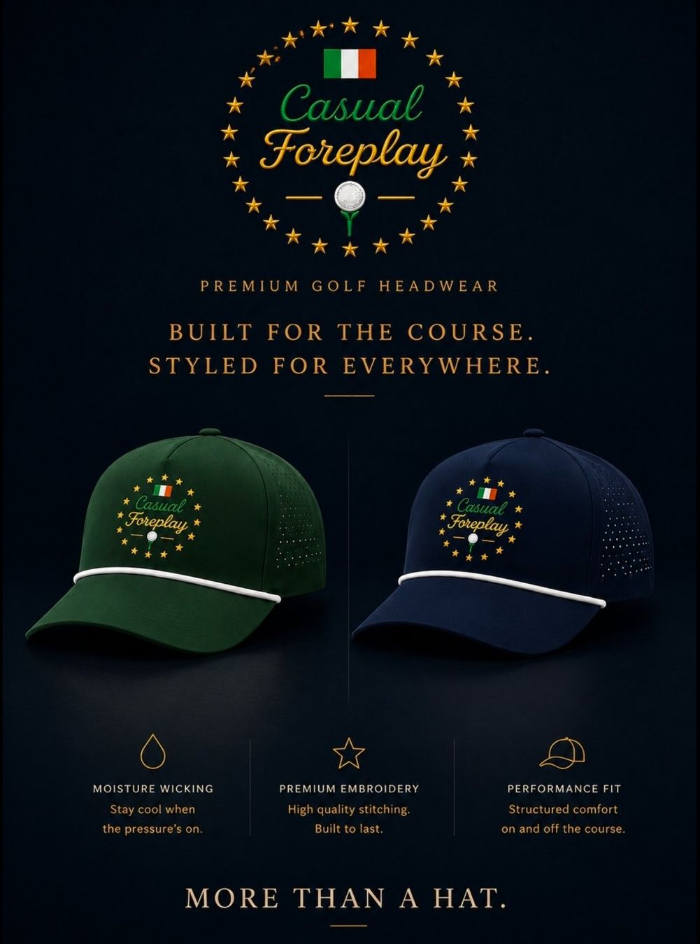 Copricapi, berretti & cappellini: Casual Foreplay Performance Golf Cap – Nuovo e nell'imballaggio originale da zug venduto da The_Lazy_Dog 1