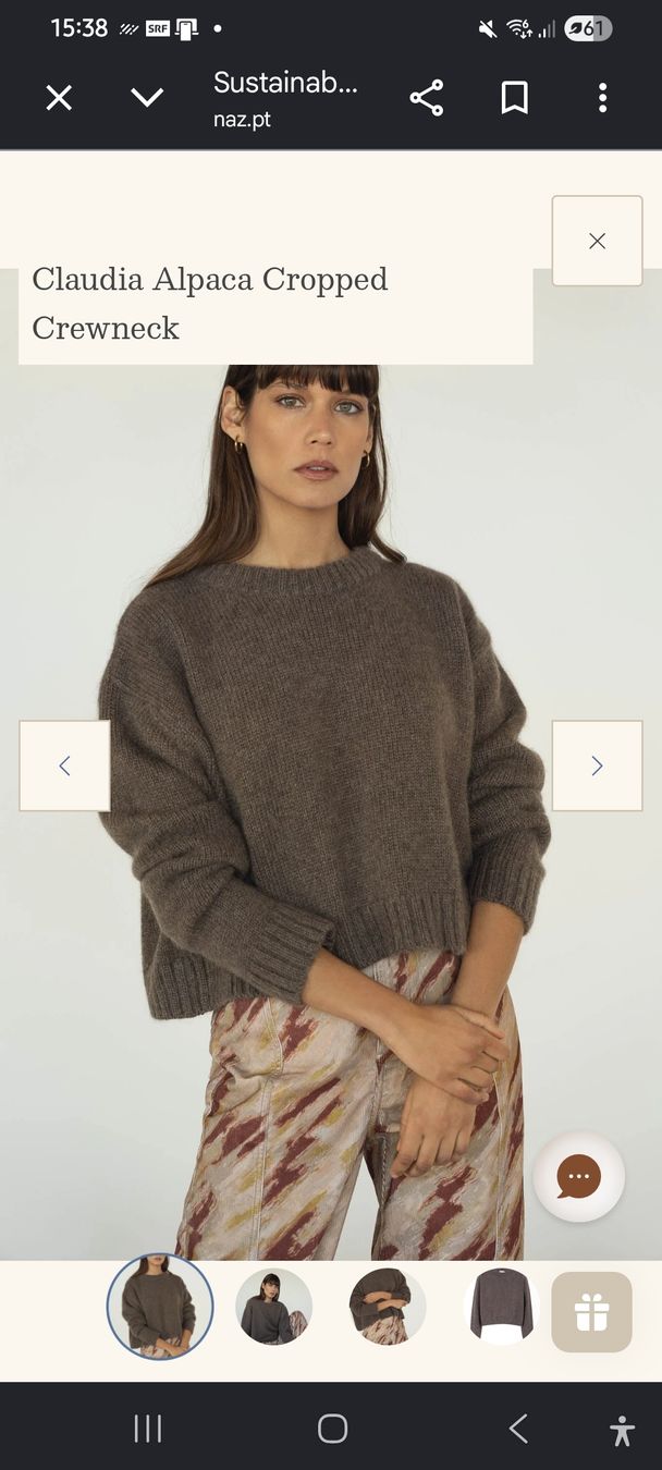 Maglioni & Felpe: NÄZ Claudia Alpaca Cropped Pullover – Nuovo (secondo la descrizione) da Belp venduto da sfanny88