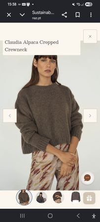 NÄZ Claudia Alpaca Cropped Pullover