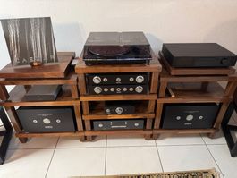 High End HiFi Rack dark finish (hand made in Britain