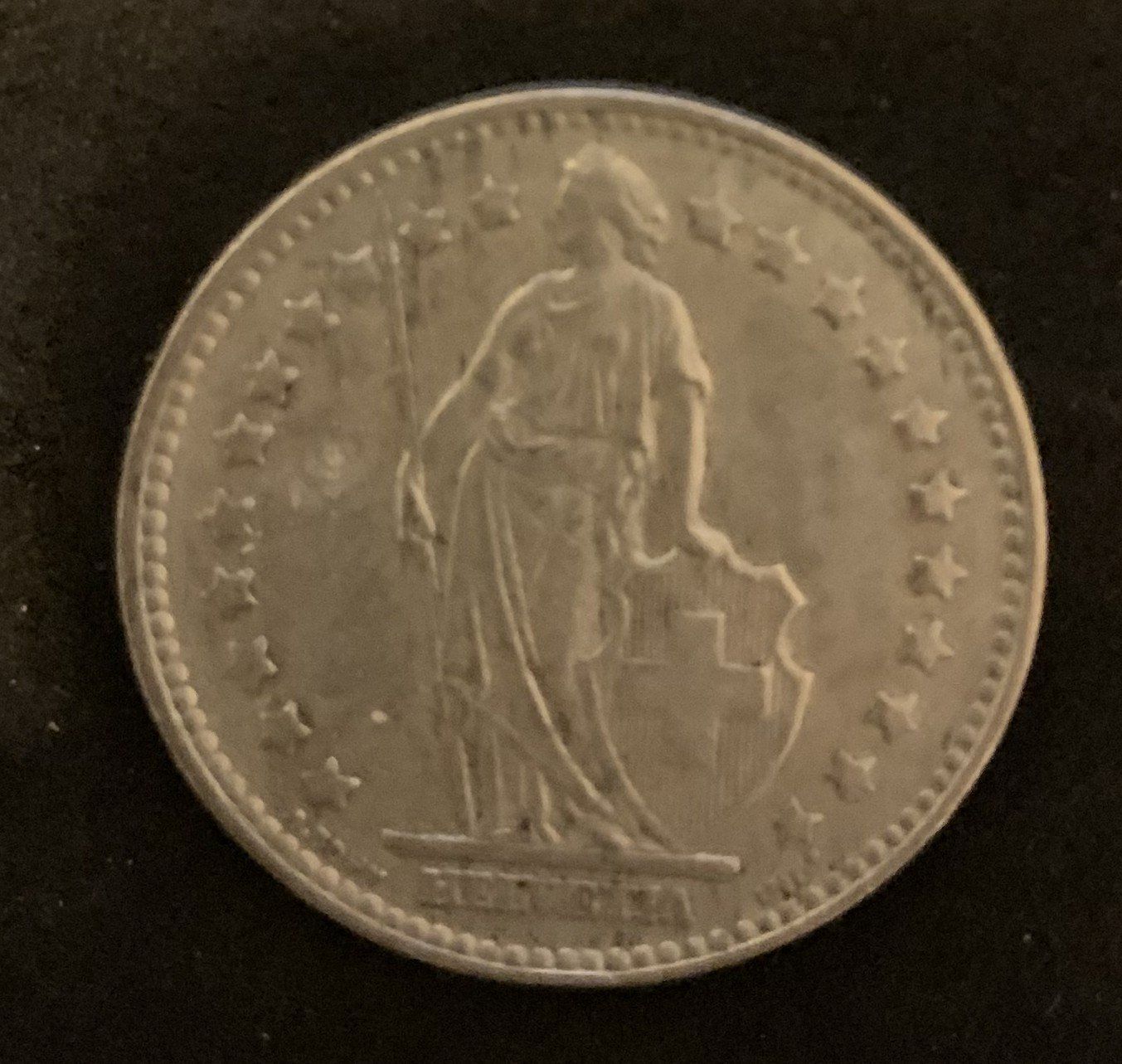 Tutti le monete: 1 Franken 1955 Silber Selten – Usato da Köniz venduto da Habenix 1