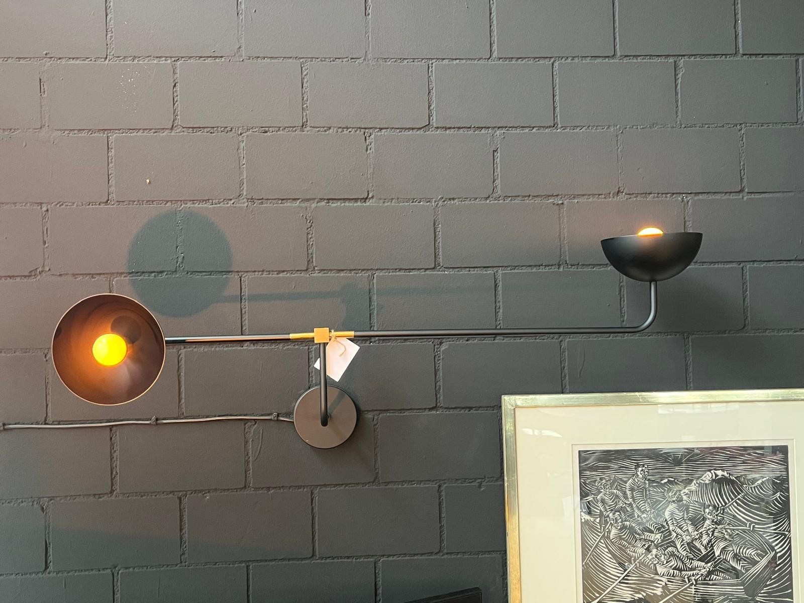 Lambert Lampen: Lambert & fils - Beaubien Double Shade Wall lamp – Gebraucht aus Horn von Ruf_Des 3