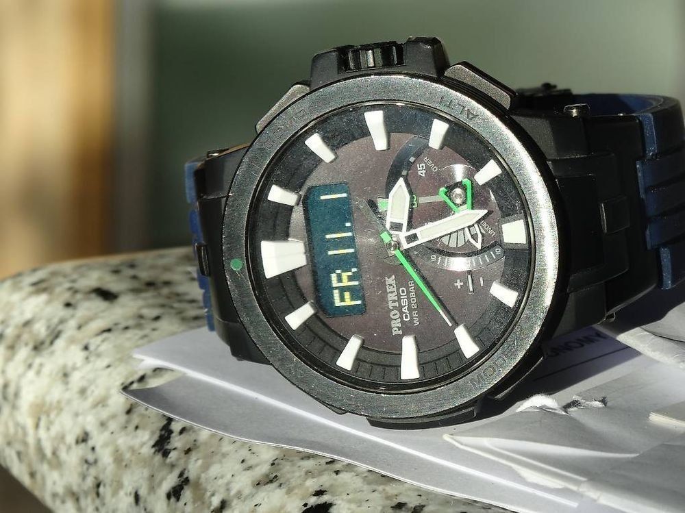 Casio Orologi: CASIO PWR 7000 Solar & Funkuhr – Usato da Buttisholz venduto da buttiholli