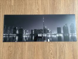 Glasbild mit Befestigungsmaterial