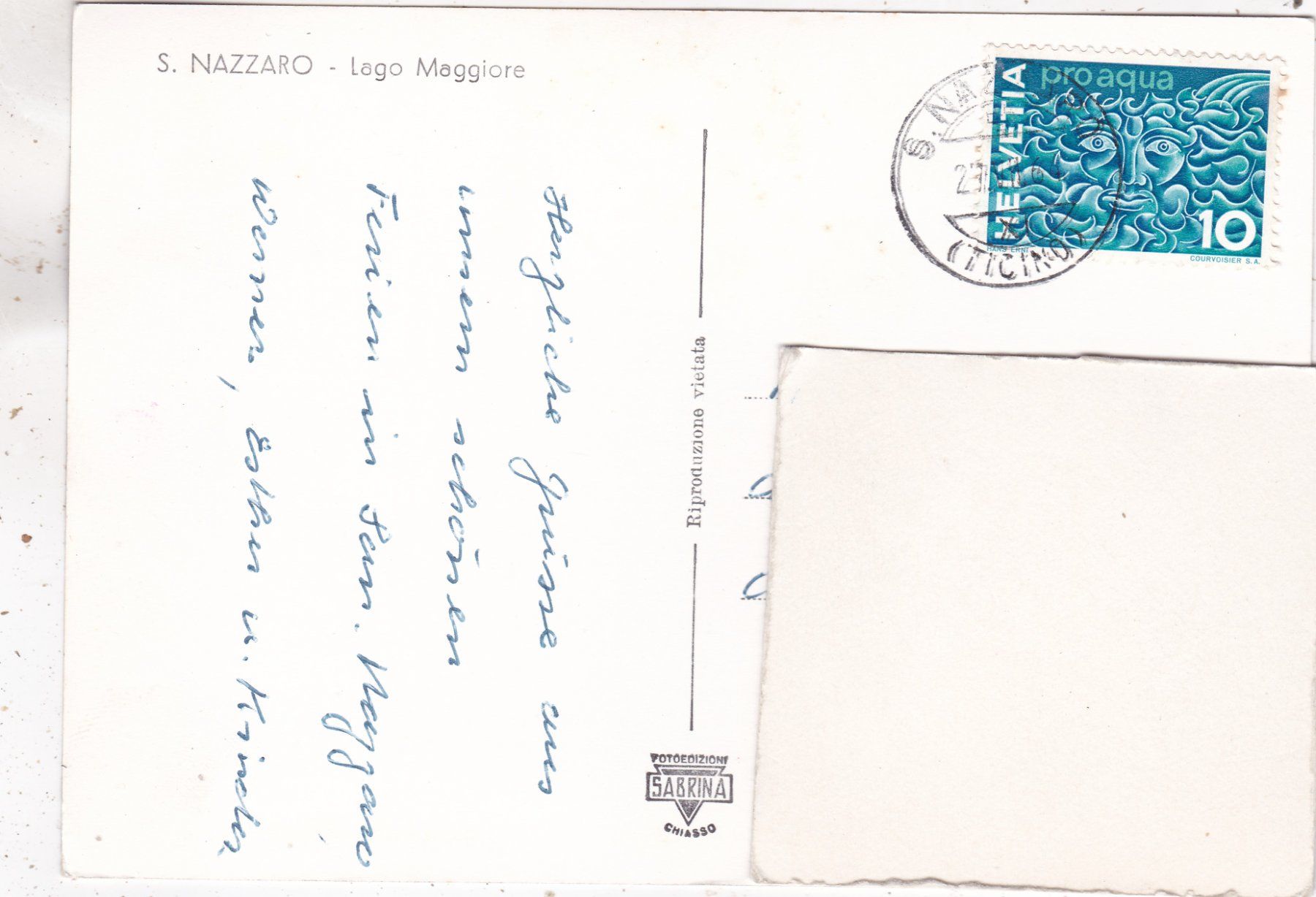 Cartoline postali: S. Nazzaro 1964 – Usato da Herisau venduto da Lisegrat2008 1