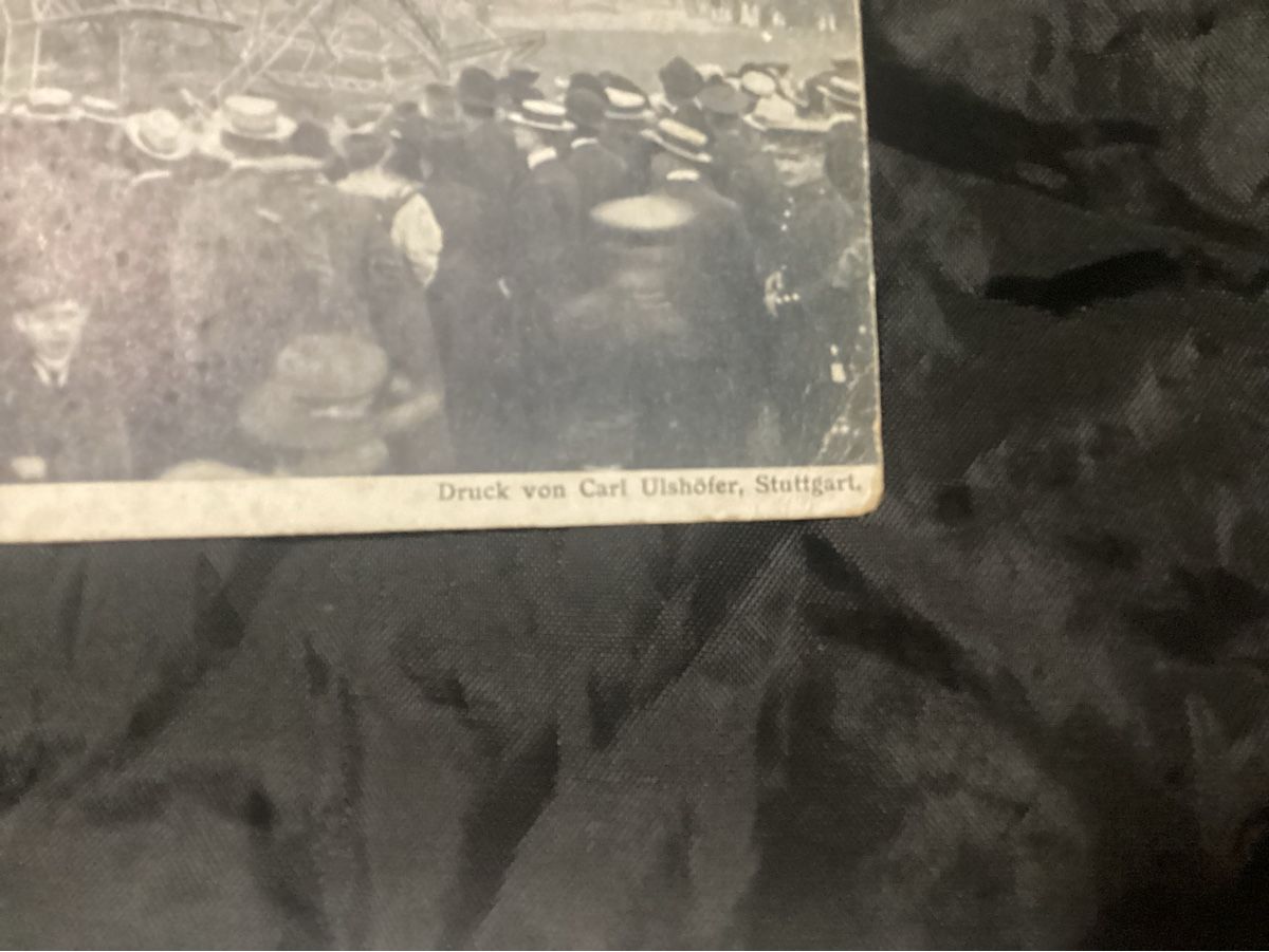 Ansichtskarten: POSTKARTE  ZEPPELIN BRAND ECHTERDINGEN  1908 – Gebraucht aus Münchenstein von NoSu98 2