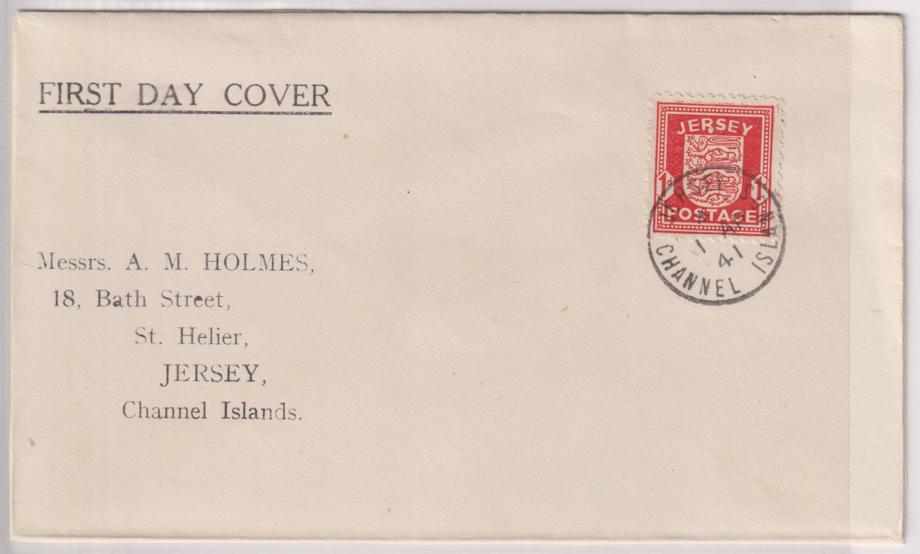 Tous les timbres: JERSEY: Ersttagsbrief 1.4.1941 – D'occasion à Eschlikon TG par PhilCon