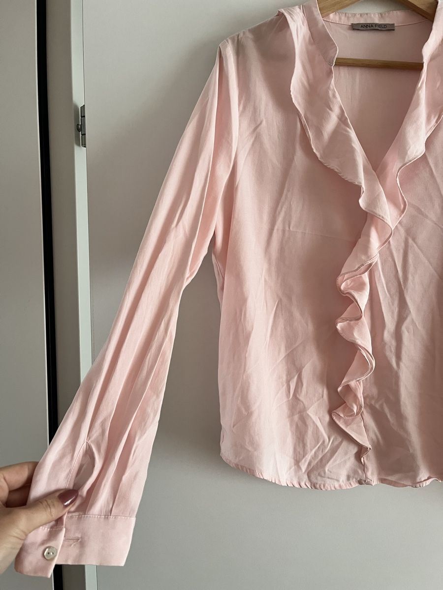 Anna Field Camicette: Rosa Bluse mit Volant – Usato da Zürich venduto da Lelillemore 1
