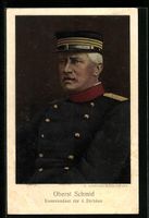 Oberst Schmid, Kommandant der schweizer 