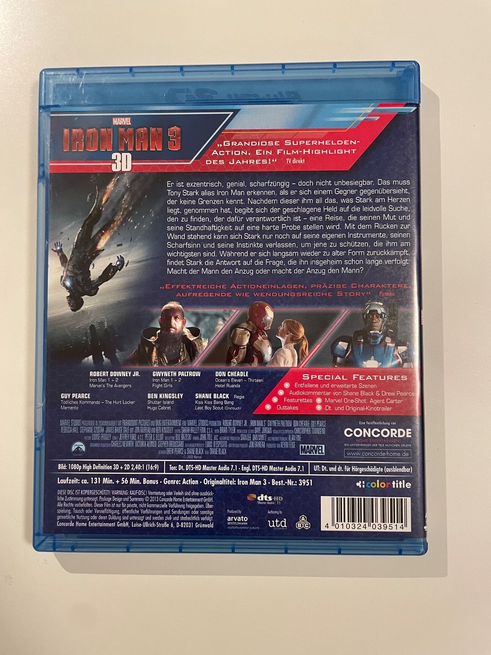 Tutti i DVDs: +++3D Bluray Iron Man 3+++ – Usato da Walliswil-Nbipp venduto da Trustable2006 1