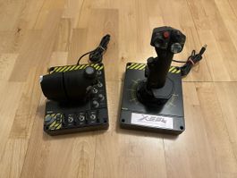 Saitek X55 Rhino Flight System mit Throttles