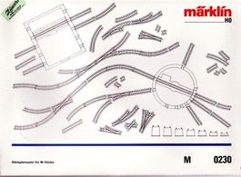 Neu OVP Märklin 0230 Gleisplanspiel M Gleis Metallgleis H0