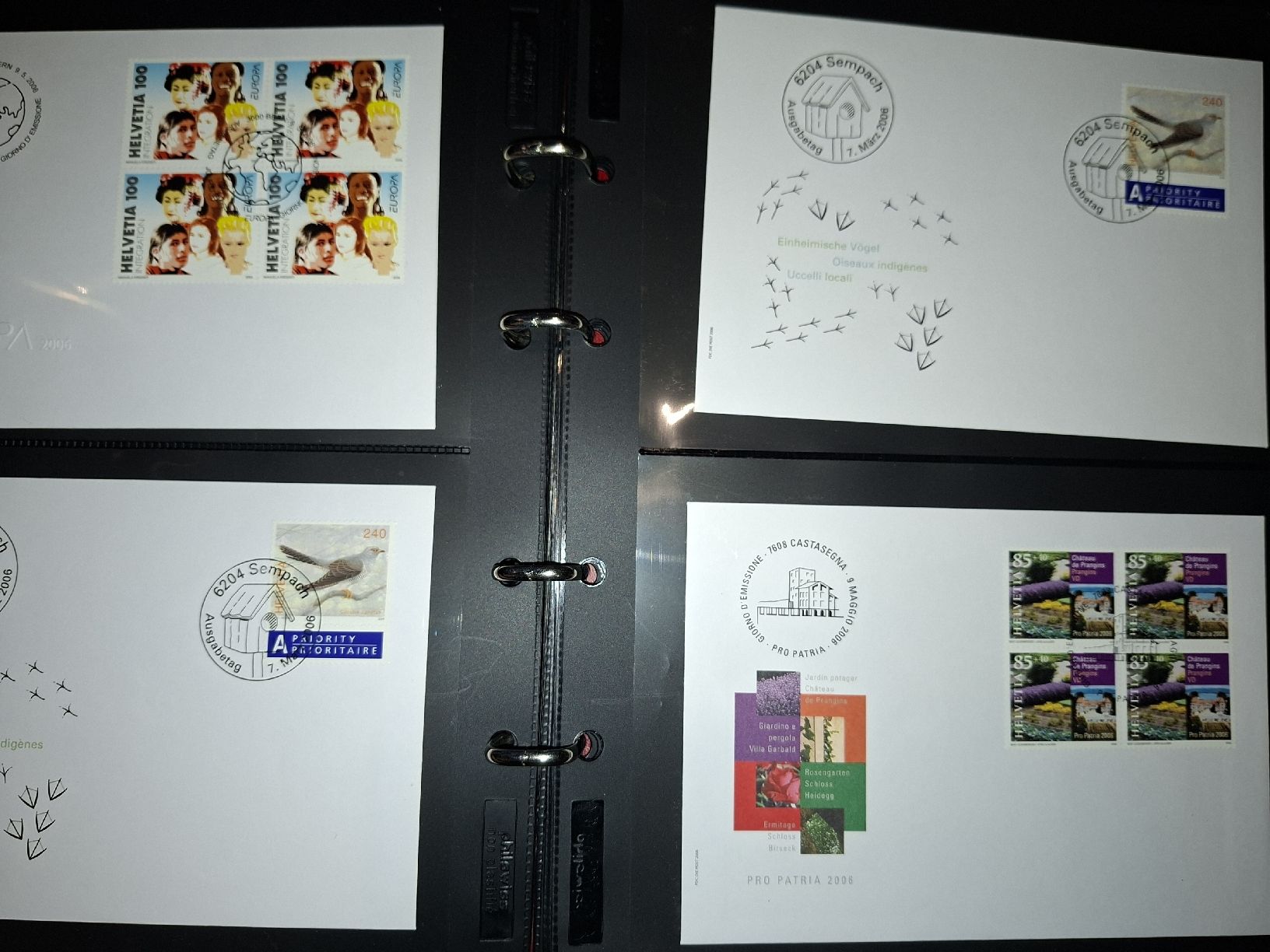 Tutti i francobolli: FDC 4er Blocks Sammlung / Div mit Album – Usato da Balgach venduto da SIMEON27 3