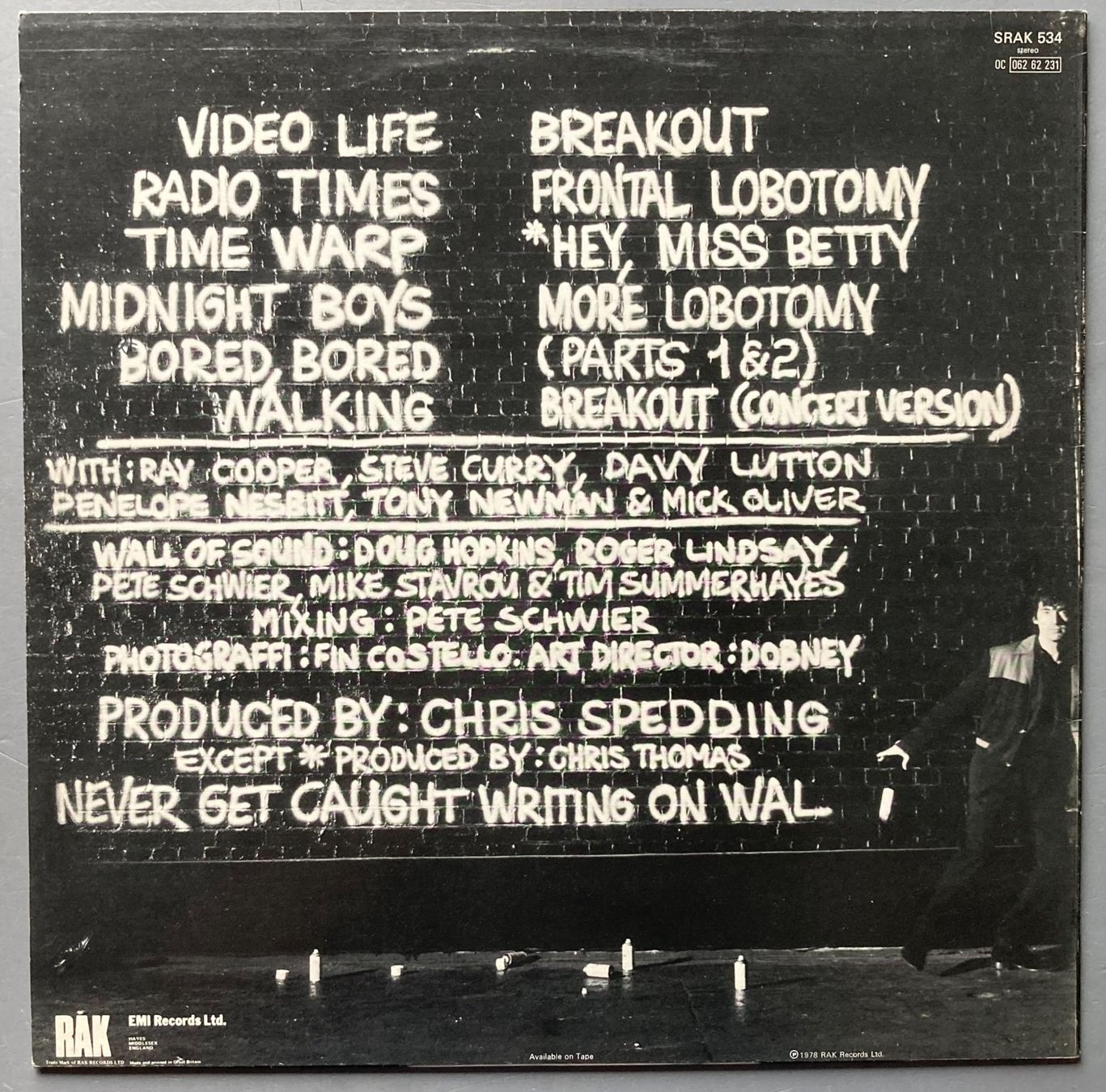 Vinyles: CHRIS SPEDDING - GUITAR GRAFFITI – D'occasion à Poliez-Pittet par Newtown-Records 1