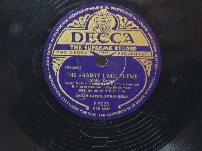 Dischi in vinile: Schellackplatte Anton Karas Zither-Solo Der Dritte Mann – Usato da Eschenbach SG venduto da Astalavista 3