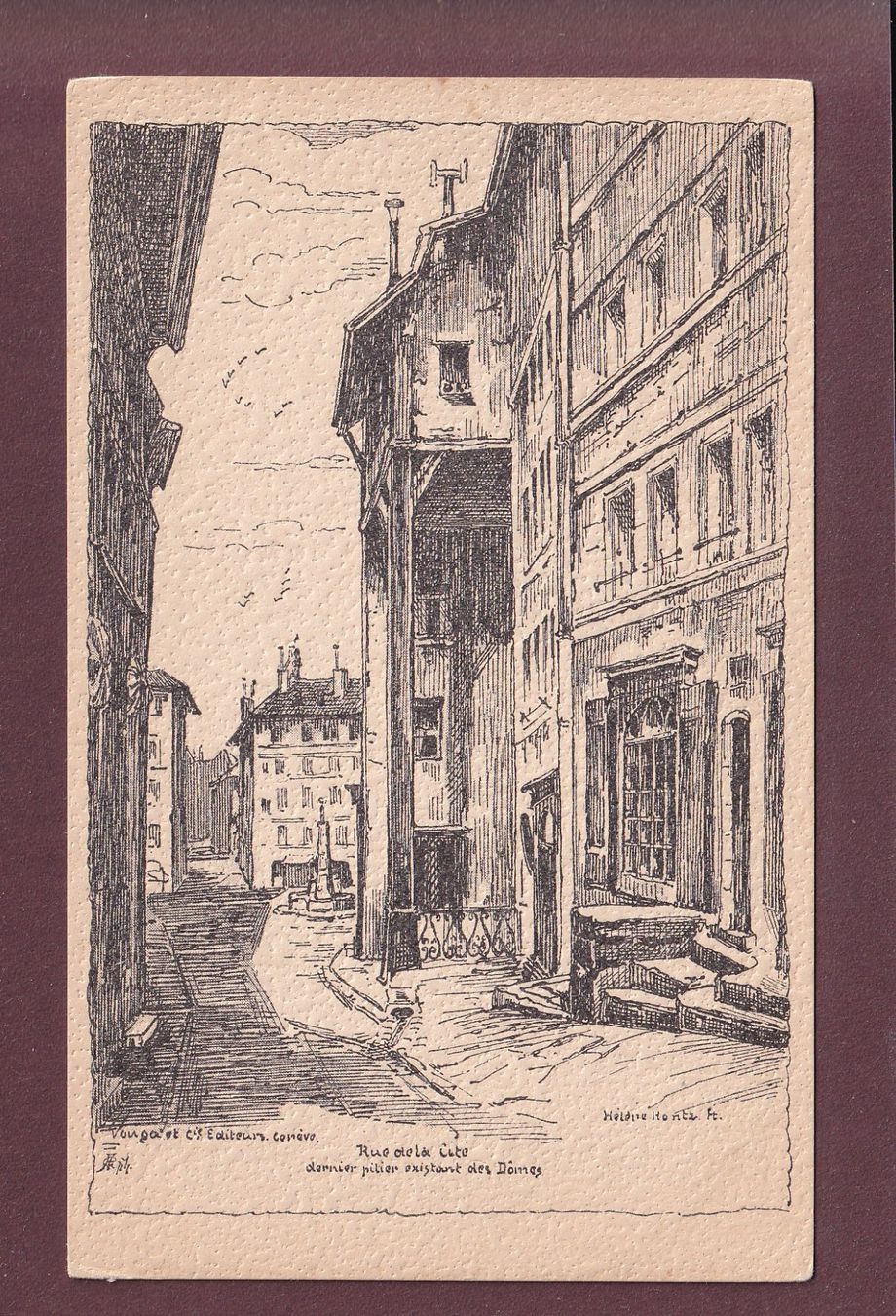 Cartoline postali: GENEVE - Rue de la Cité - Vouga – Usato da Pully venduto da nicecards