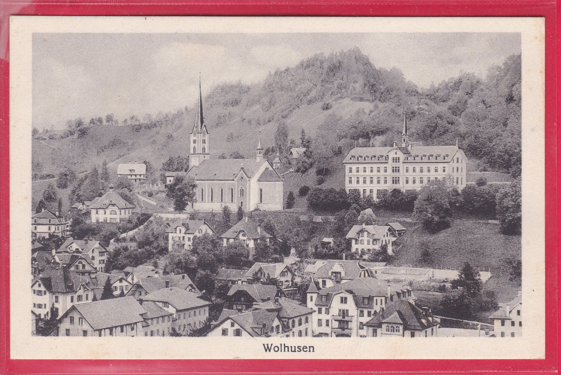 Cartoline postali: WOLHUSEN, MISSIONSSEMINAR ST. JOSEPH, 9.3.1934 – Usato da Oberrieden venduto da Gebirgsstelze