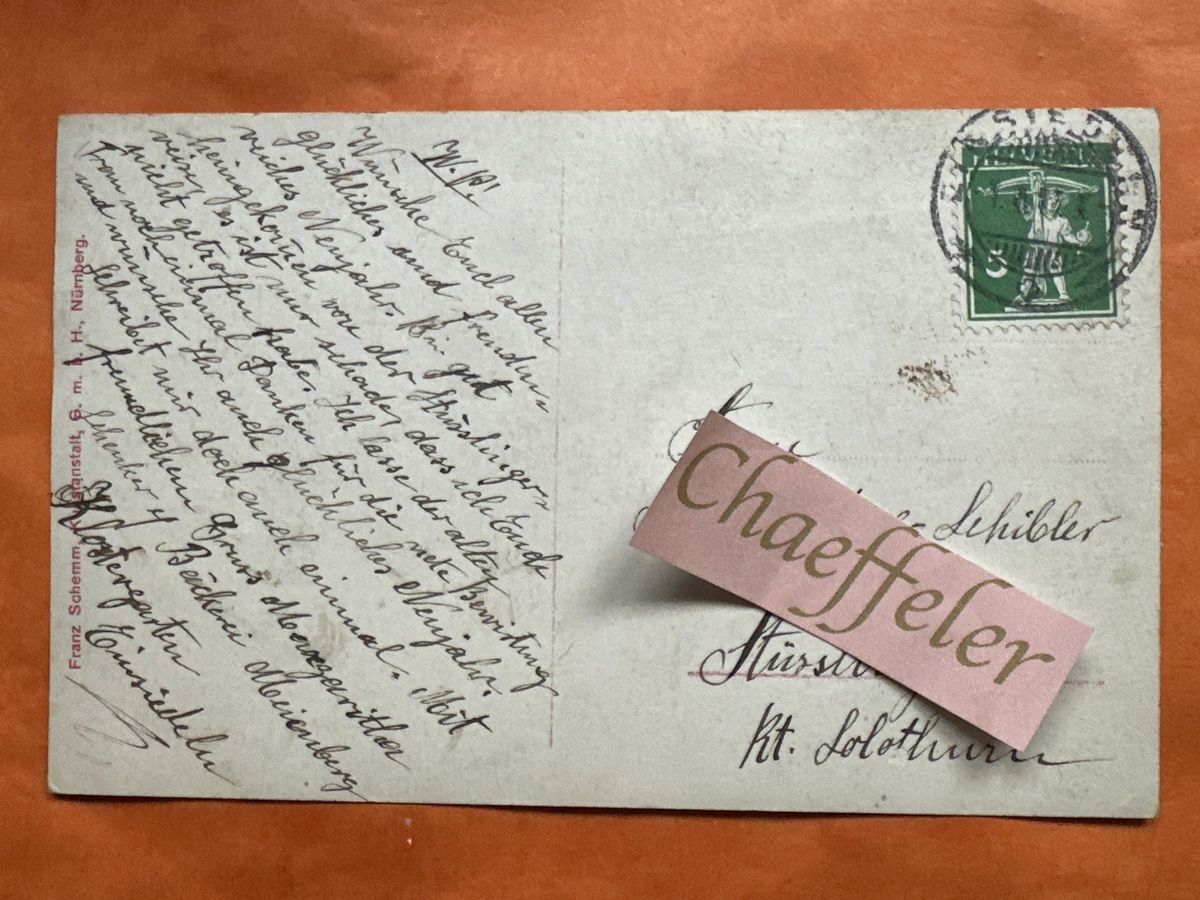 Cartoline postali: 1913 Antike Ansichtskarte Engel Kloster Einsiedeln Schweiz – Usato da Zürich venduto da Chaeffeler 1