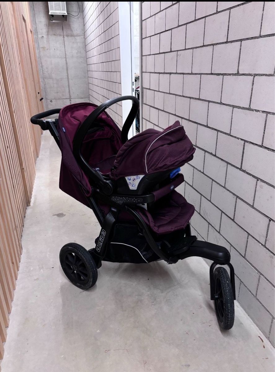 Kinderwagen Chicco Activ3 Trio 3-in-1 burgundy red (Gebraucht) in  Winterthur fr CHF 300  nur Abholung auf Ricardo kaufen
