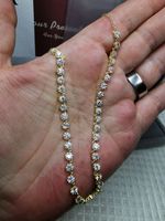 Collier argent avec diamants de moissanite de 3,8 ct GRA